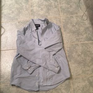 Lands end blue dress shirt